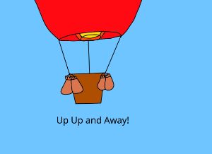 Up up and Away Balloon - Samantha's art designs