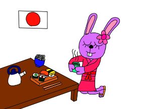 Anita The Japanese Rabbit - Samantha's art designs