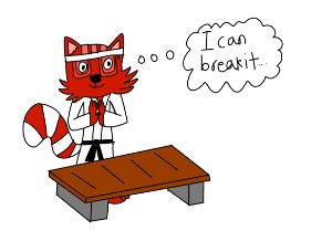 "I can Break it" Red Panda - Samantha's art designs