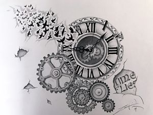 Time Flies - Ingenious Artwork - Drawings & Illustration, Fantasy ...