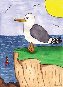 Seagull at Beachy Head