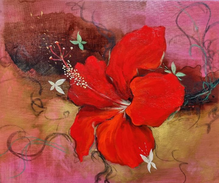 The rest-delicate love (hibiscus) - yukyungkim