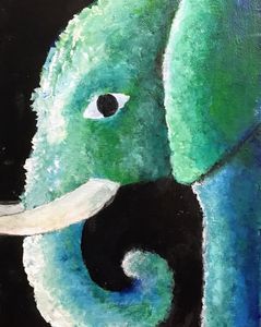Blue Green Elephant