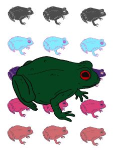 Cute colorful baby frogs - LAS - Digital Art, Animals, Birds, & Fish,  Reptiles & Amphibians, Frogs & Toads - ArtPal