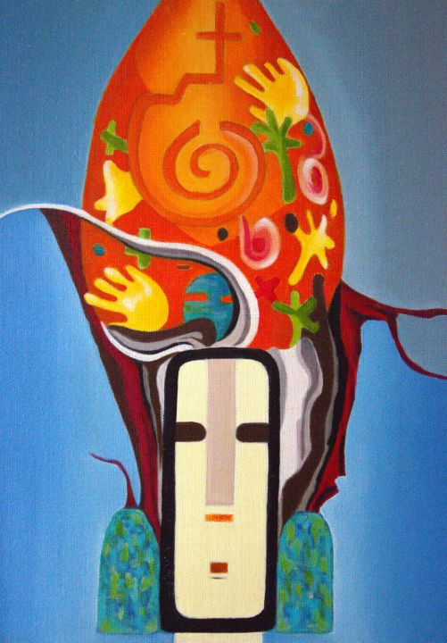 Shaman (Medicine Man) JChadima Paintings & Prints, Ethnic, Cultural