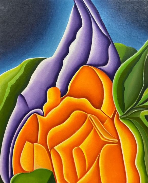 Squash Blossom 2 JChadima Paintings & Prints, Flowers, Plants