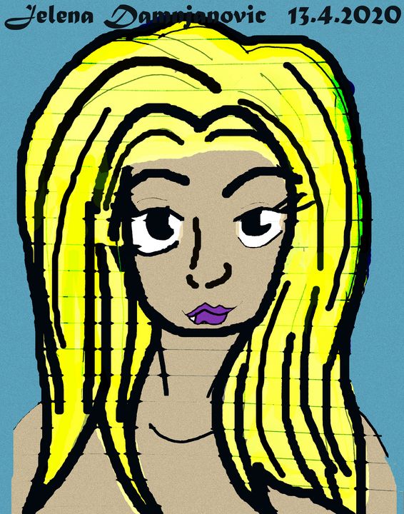 Lady Jelena Damnjanovic Drawings Illustration People Figures