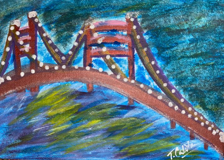 Mighty Mackinac Bridge Art Therapy Heals Paintings & Prints, Places