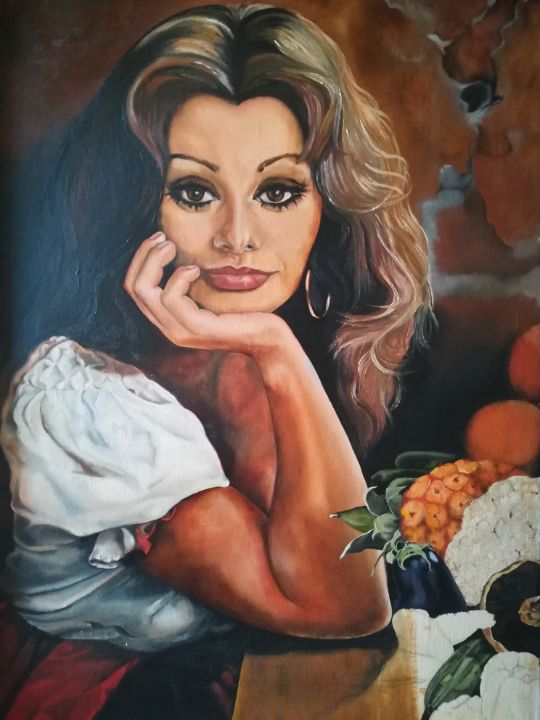 Oil Painting ~ Sophia Loren - Sticks And Stones Antiquity - Paintings &  Prints, People & Figures, Celebrity, Actresses - ArtPal