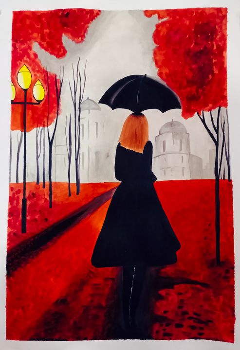 Alone girl painting - Artsy gallery