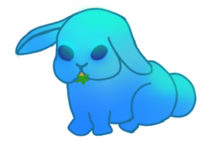 Blue bunny - Samara Draws Sometimes to Assist Her Mental State