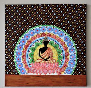 mandala art buddha painting