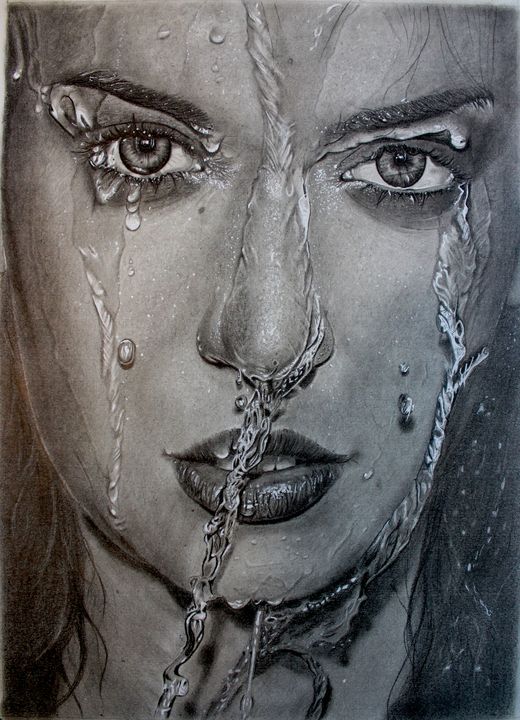 Wet Face - Elizabeth Seta