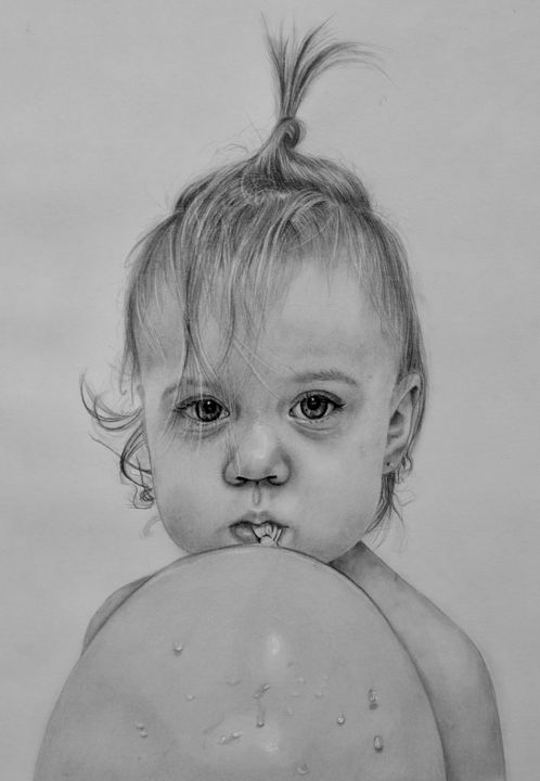 Baby with a Balloon - Elizabeth Seta