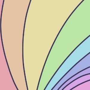 Pastel rainbow digital art pattern