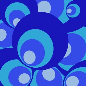 Circles in Blue