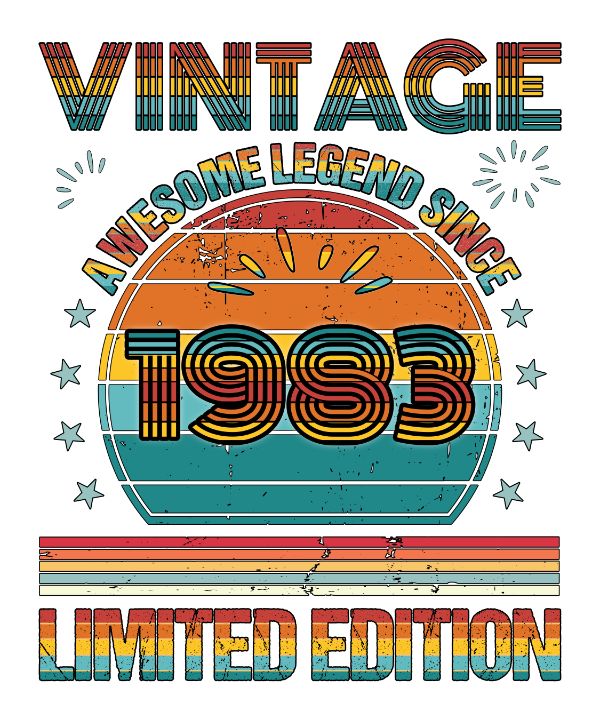 Vintage Awesome Legend Since 1983 Li - Ravadineum - Drawings ...