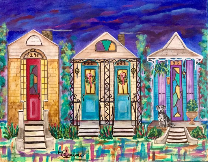 Mardi Gras Tree - Freezingcajun - Paintings & Prints, Buildings