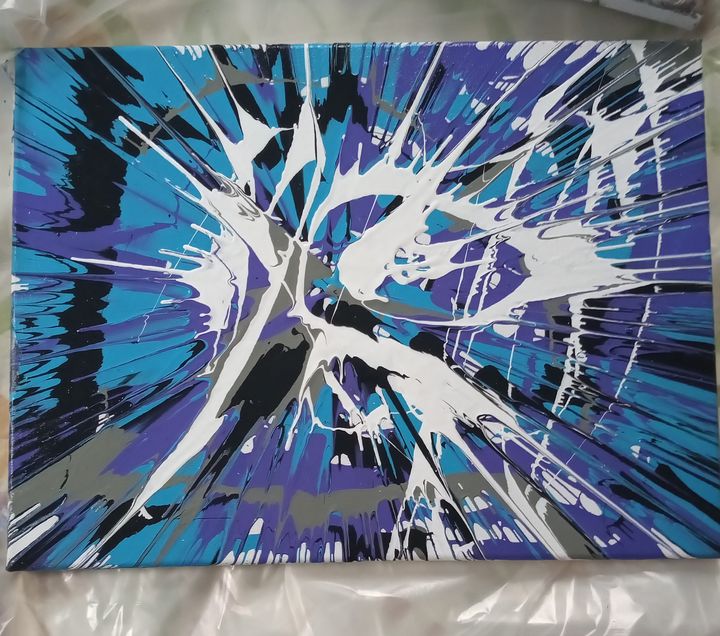 12x16 Canvas Spin Art - Delirium - SpinXartistry - Paintings & Prints,  Abstract, Movement - ArtPal