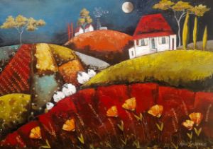 Camelthorn hill - Adéle Geldenhuys - Paintings & Prints, Landscapes ...