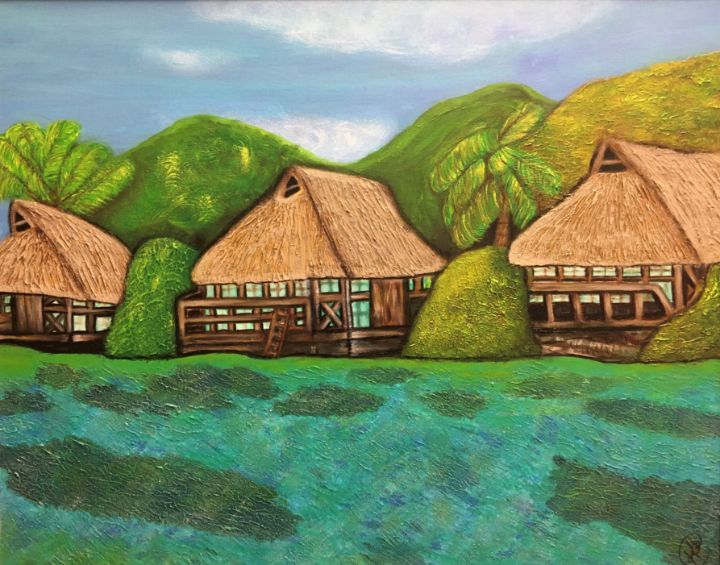 Caribbean Paradise - Riversong Art by Kathy de Cano