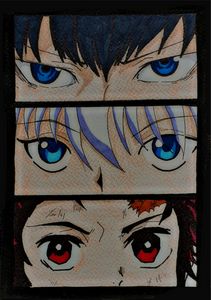 Naruto Eyes (Anime eyes) Canvas Art Print