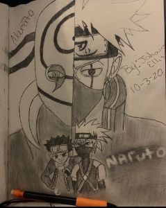 Drawing of Kakashi (naruto). - manga - Drawings & Illustration, Childrens  Art, Comics - ArtPal