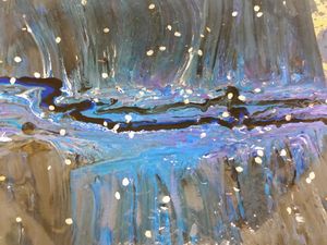 Acrylic abstract- Rowing Upstream