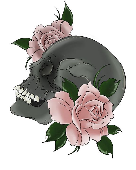 Skull - Ashton Rose Art