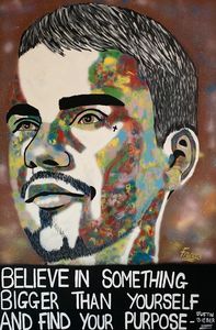 Justin Bieber With Quote Frances Paintings Prints Abstract Color Artpal