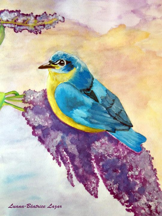 Little Blue Bird - LuanArt
