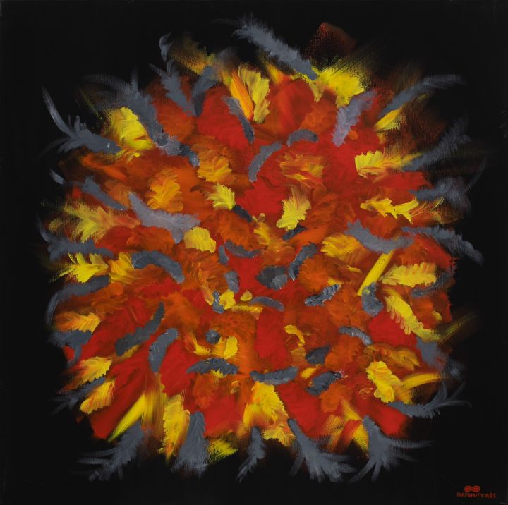 Phoenix - Infinity Art - Paintings & Prints, Abstract, Irregular Forms ...