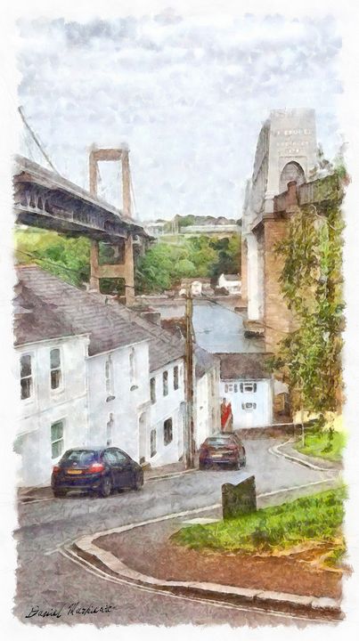 Saltash bridges - Daniel Markiewicz - Paintings & Prints, Buildings ...