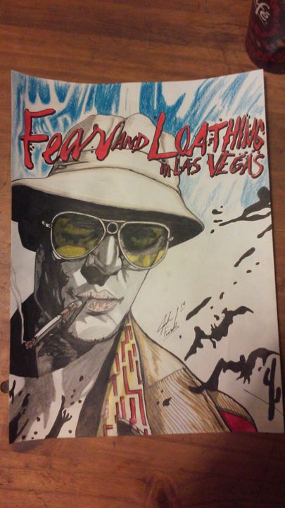 Fear And Loathing In Las Vegas J Funk Drawings Illustration Humor Satire Other Humor Satire Artpal