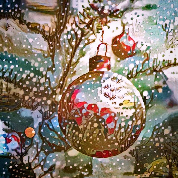 Let It Snow! - Susan Maxwell Schmidt  Art on the Edge - Digital Art,  Holidays & Occasions, Christmas, Christmas Tree - ArtPal