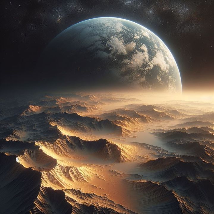 The earth the blue planet - gorgeous art - Digital Art & AI, Astronomy ...