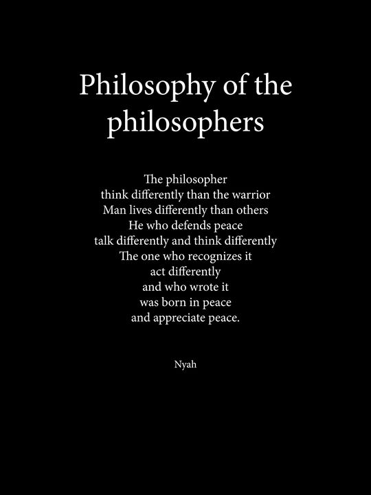 Philosophy of the philosophers - Obscyria