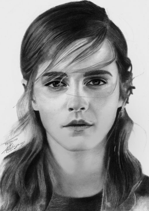 Portrait of Emma Watson drawing by Dino Tomic | No. 625