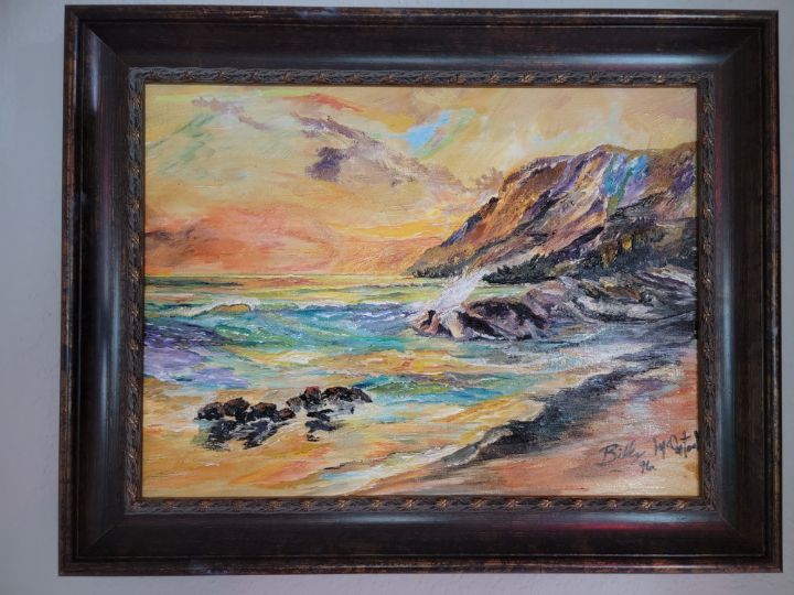 Seaside Sunset - Billy's Artwork