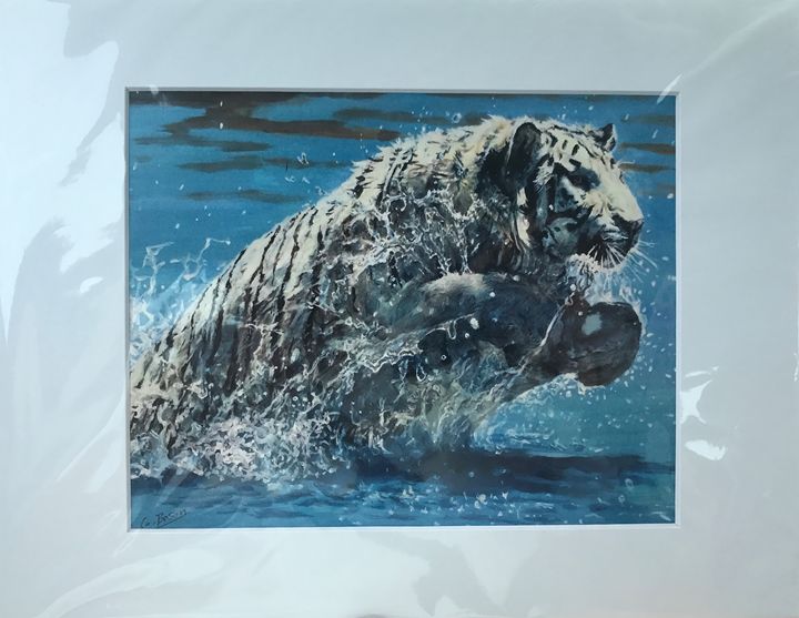 Tiger Splash - George Bason Art