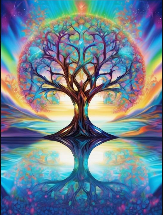 Tree Of Life 2.0 - Essence Of Karma - Digital Art & AI, Flowers, Plants ...