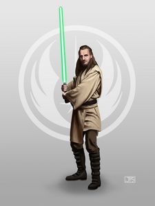 Qui-Gon Jinn - Javier Franco_Art - Digital Art, Fantasy & Mythology, Space  Fiction, Other Space Fiction - ArtPal