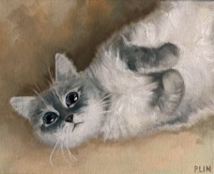 FUNNY CAT RESTING PRINTABLE PAINTING