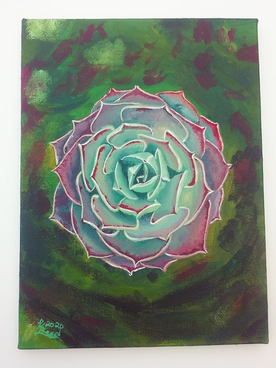 Succulent - Art By Katherine - Paintings & Prints, Flowers, Plants, &  Trees, Plants, Cactus & Cacti - ArtPal