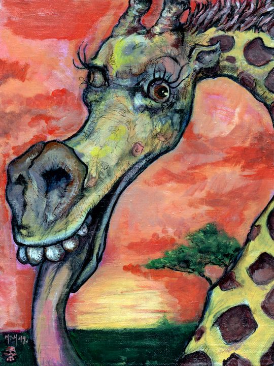 Giraffe Doodle - My Dying Muse