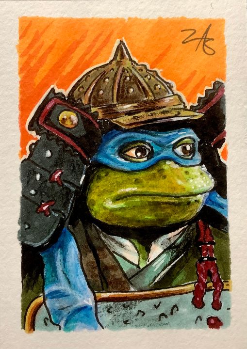 Leonardo Sketch TMNT Teenage Mutant Ninja Turtles High Quality