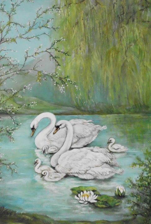swan paintings