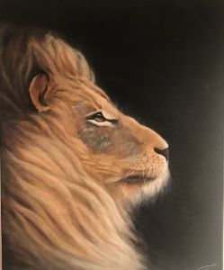 Fierce Lion - SirG - Paintings & Prints, Animals, Birds, & Fish, Wild Cats,  African Lion - ArtPal