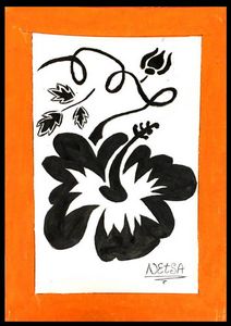 Hibiscus in Orange