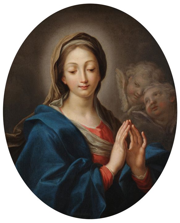 Unknown author~Our Lady praying - Canvas printing - Paintings